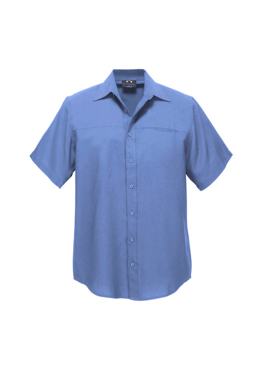 Biz Collection Mens Oasis Short Sleeve Shirt SH3603