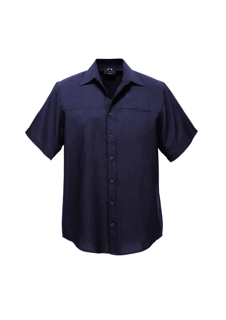 Biz Collection Mens Oasis Short Sleeve Shirt SH3603