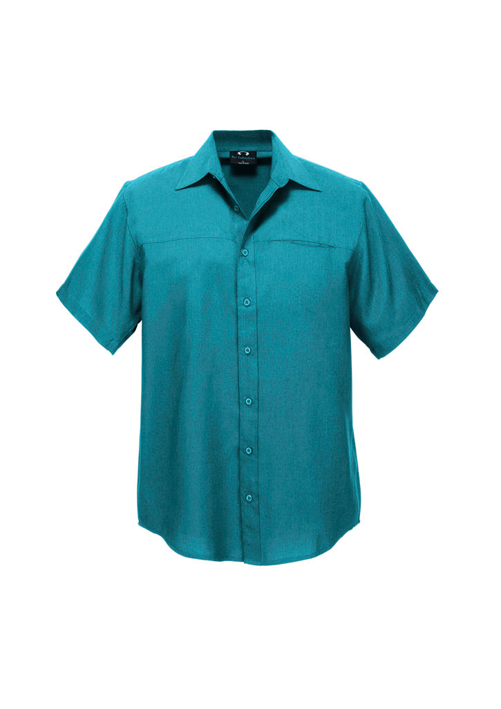 Biz Collection Mens Oasis Short Sleeve Shirt SH3603
