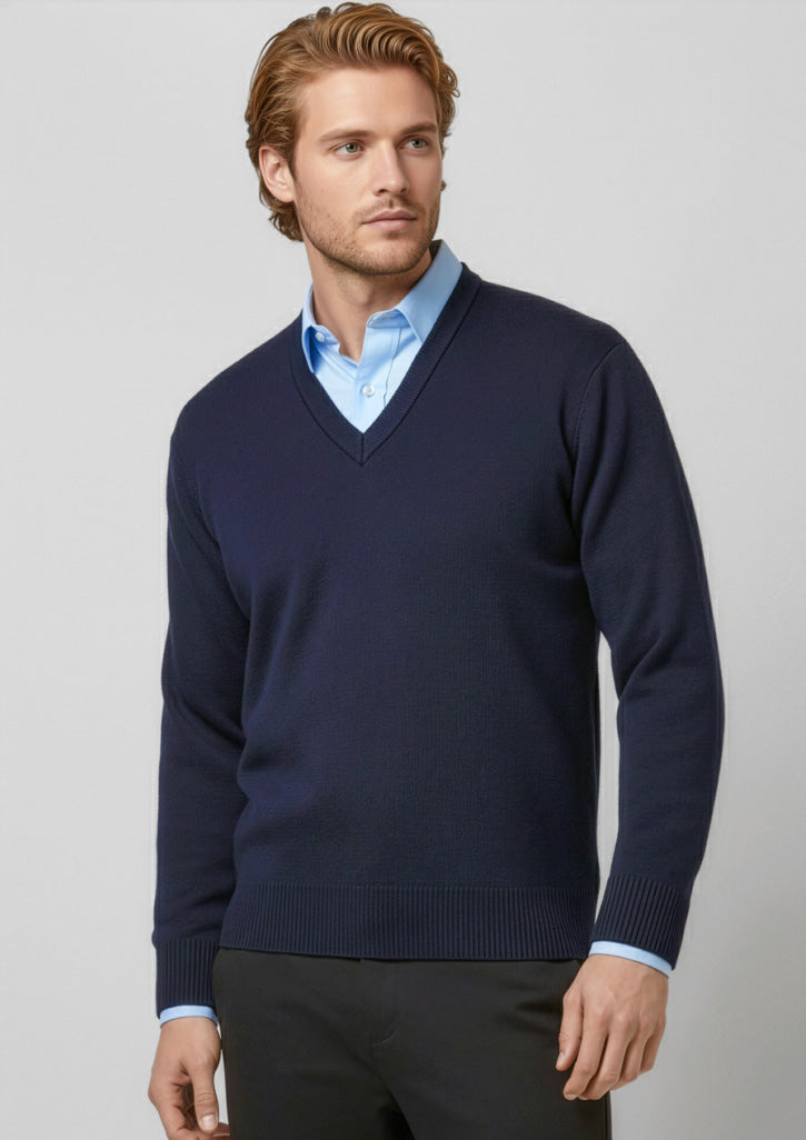 Biz Collection Mens Woolmix Knit Pullover WP6008