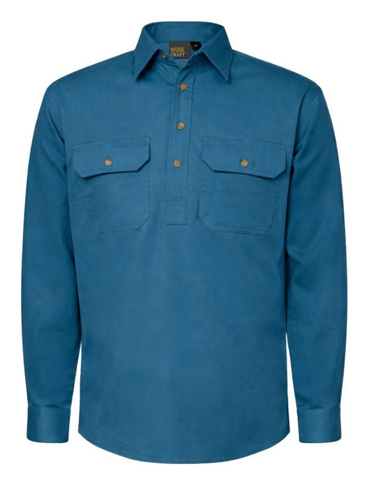 LIGHTWEIGHT CLOSED FRONT SHIRT