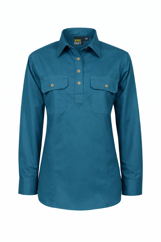 LADIES CLOSED FRONT SHIRT