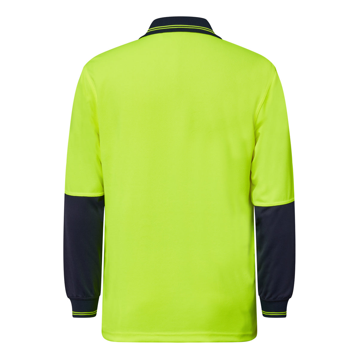 WORKCRAFT HI VIS TWO TONE LS POLO POCKET WSP202