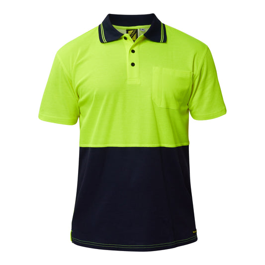 HI VIS TWO TONE SS POLO CB