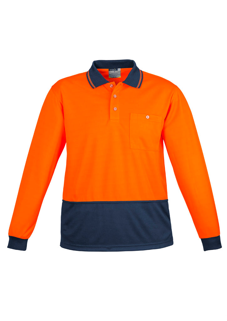 Syzmik Unisex Hi Vis Basic Long Sleeve Polo ZH232