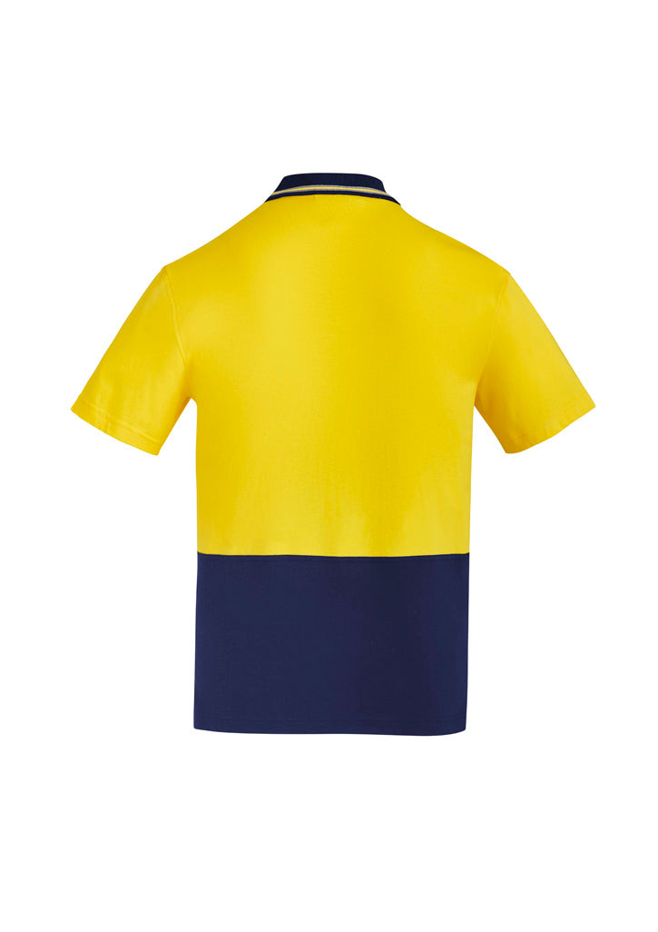 Syzmik Mens Hi Vis Cotton Short Sleeve Polo ZH435