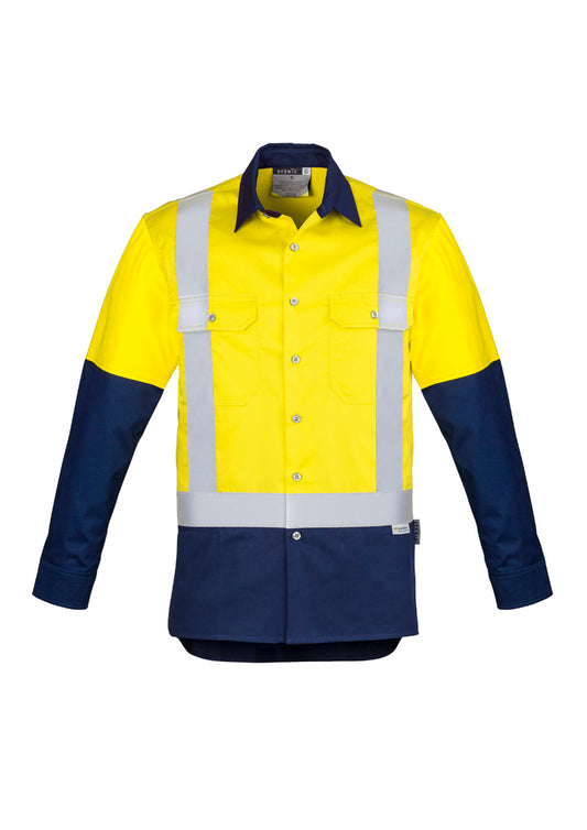 Mens Industrial Long Sleeve Shirt - Shoulder Taped