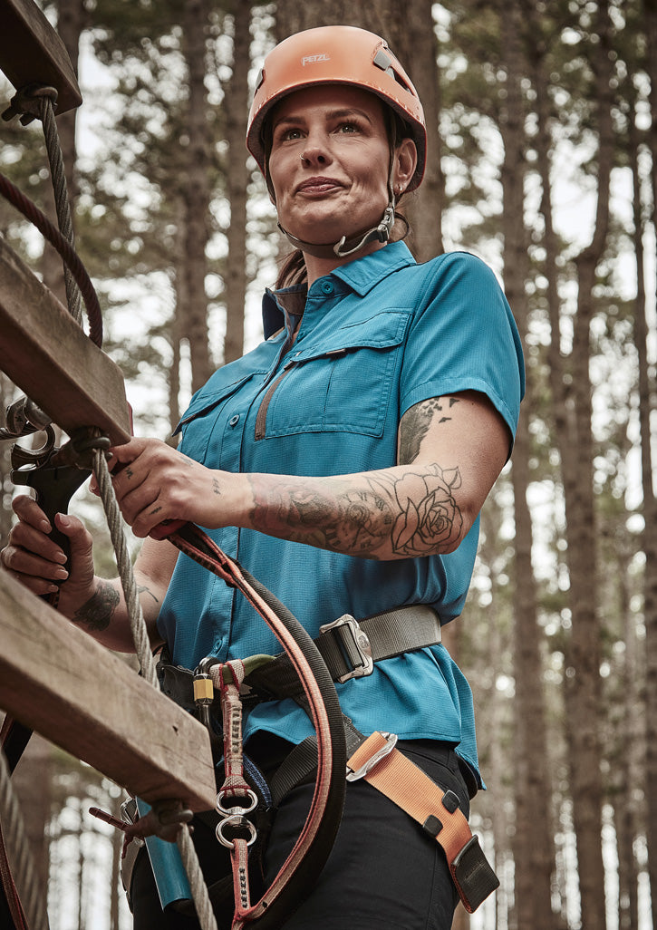 Syzmik Womens Outdoor Short Sleeve Shirt ZW765