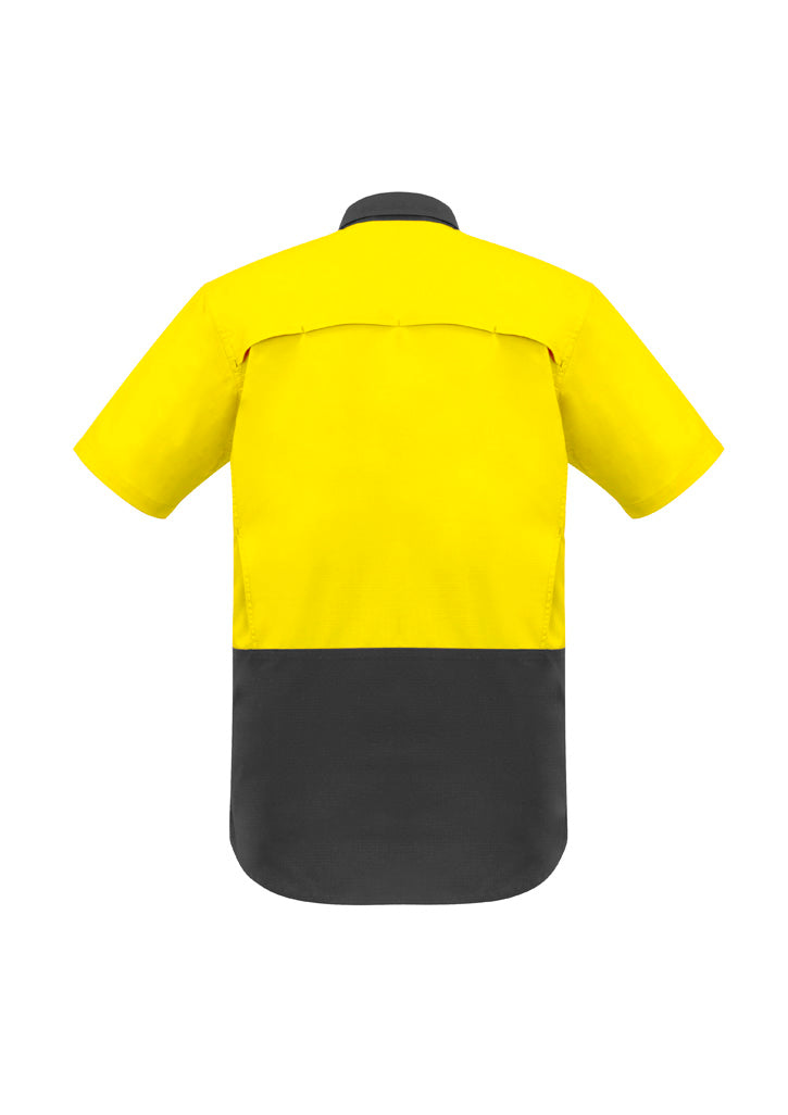 Syzmik Mens Rugged Cooling Hi Vis Short Sleeve Shirt ZW815