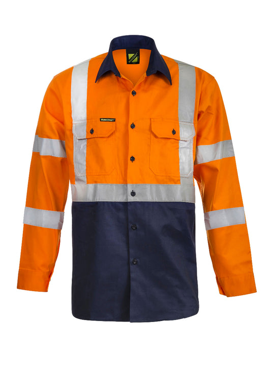 HI VIS X PATTERN CSR LS  SHIRT