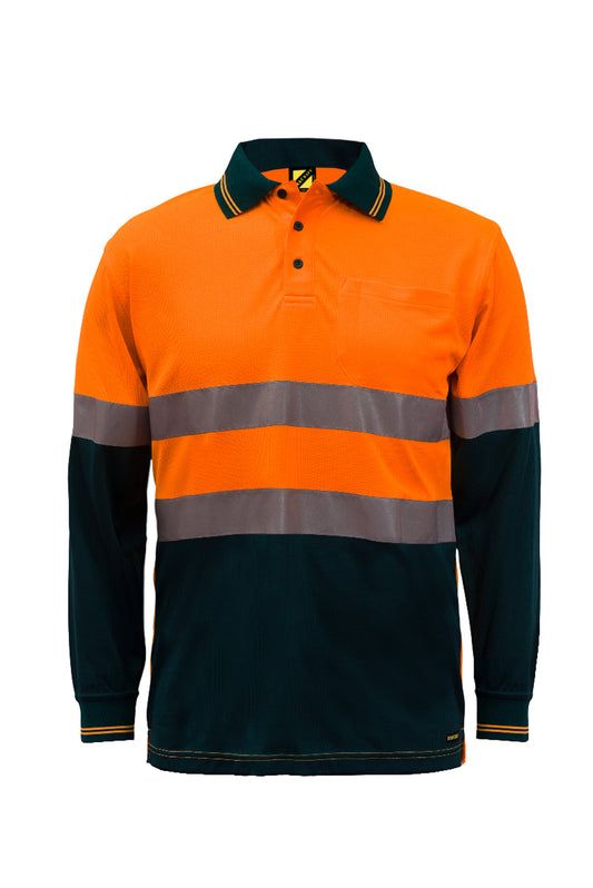 HI VIS TWO TONE LS POLO & TAPE
