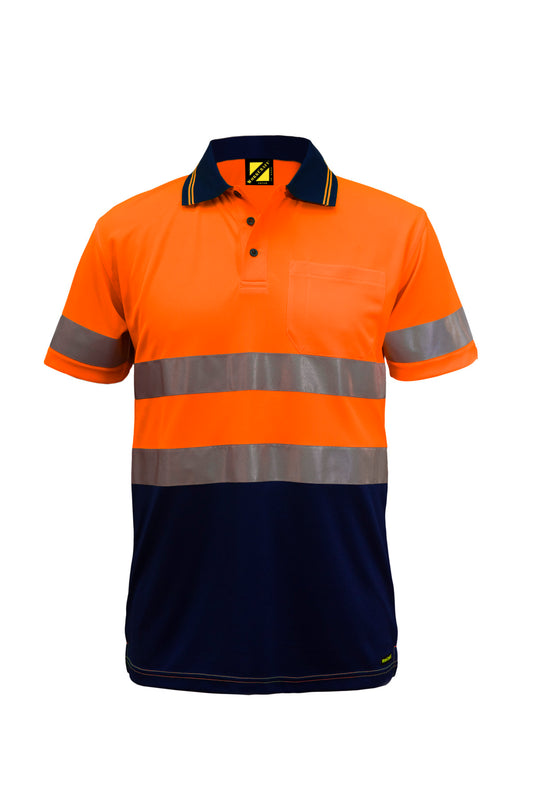 HI VIS TWO TONE SS POLO & TAPE