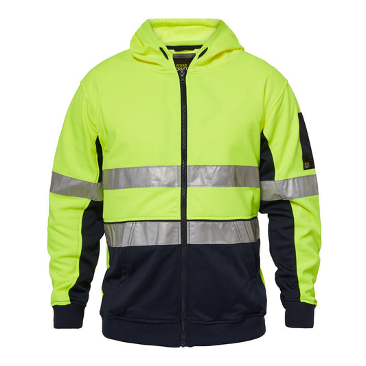 TWO TONE HI VIS HOODIE W TAPE
