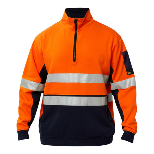 HALF ZIP COTTON PULL OVER